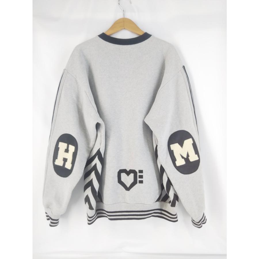 HUMAN MADE Elbow Patch Sweatshirt "Gray ヒューマンメイド エルボーパッチ スウェット クルーネック グレー 25AW_1