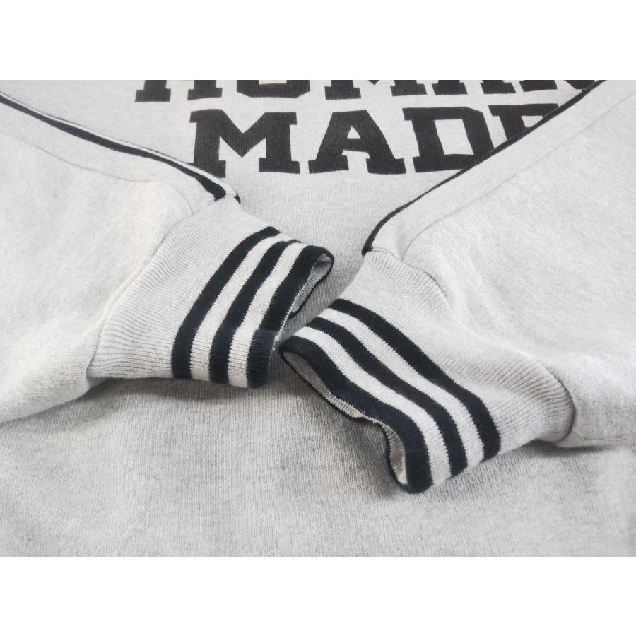 HUMAN MADE Elbow Patch Sweatshirt "Gray ヒューマンメイド エルボーパッチ スウェット クルーネック グレー 25AW_5