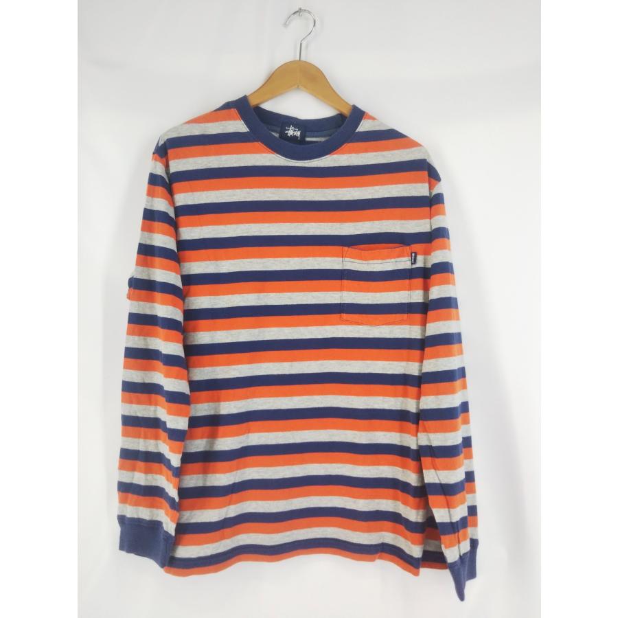 old stussy ボーダーポケットロンT 90s　紺タグ STUSSY（ステューシー） OLD STUSSY オールド スチューシー 90s-00s