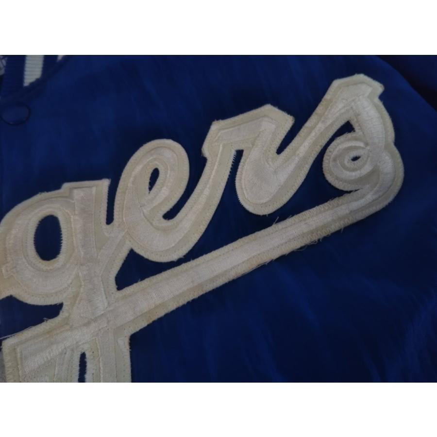 Dodgers スタジャン 肉厚 中綿入り 青色刺繍 ロゴ ロサンゼルス LA