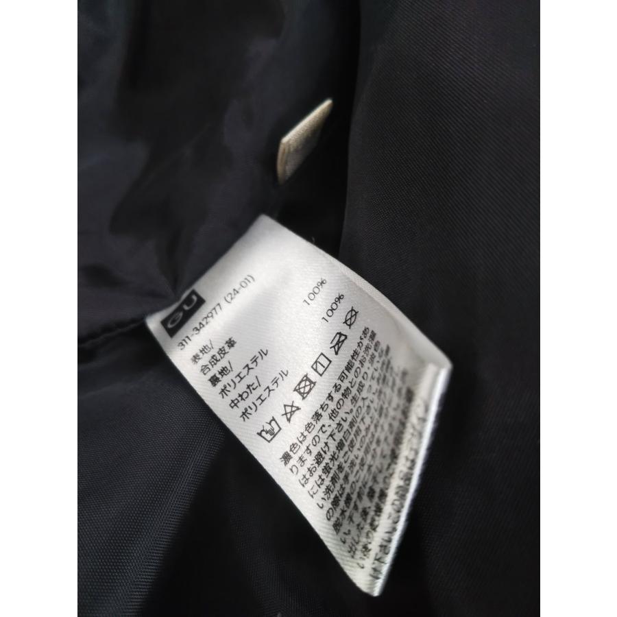 ジーユー（GU） 完売品/GU ヒートパデッド フェイクレザーブルゾン 