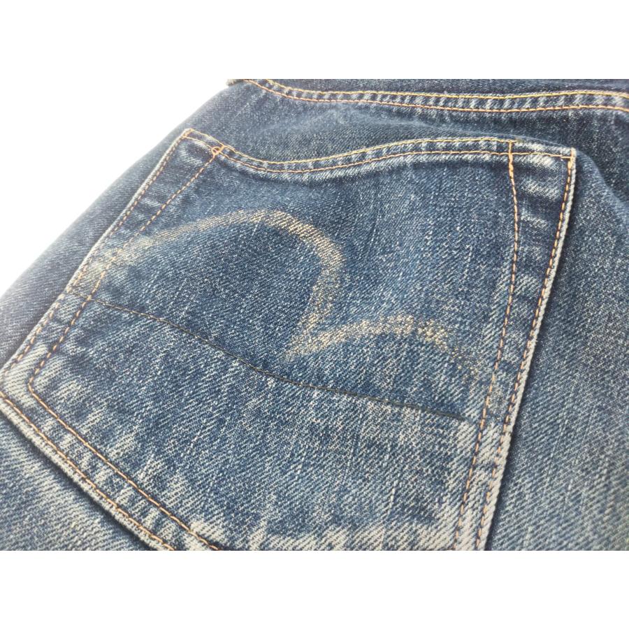 初期エビス　アーキュエイトステッチ　N o.2 EVISU（エヴィス） 初期 旧 エビス デニムパンツ 2501XX 革パッチ No.2