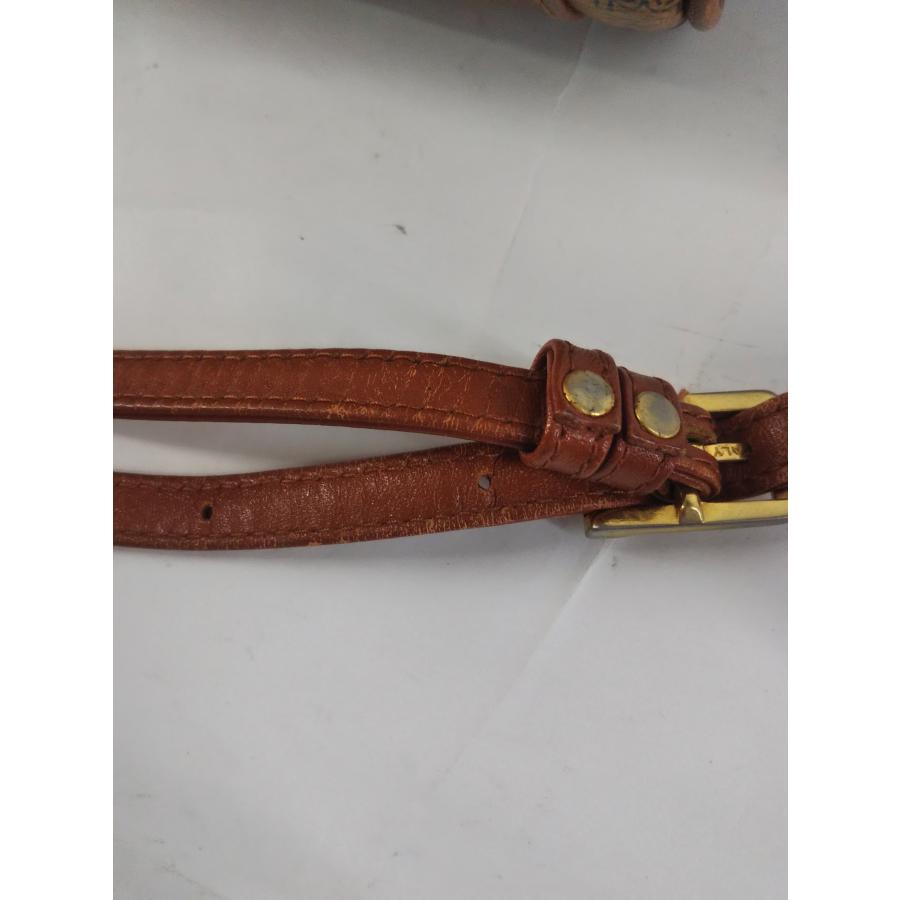 MCM（エムシーエム） ショルダーバック 総柄 レザー ゴールド金具 筒形