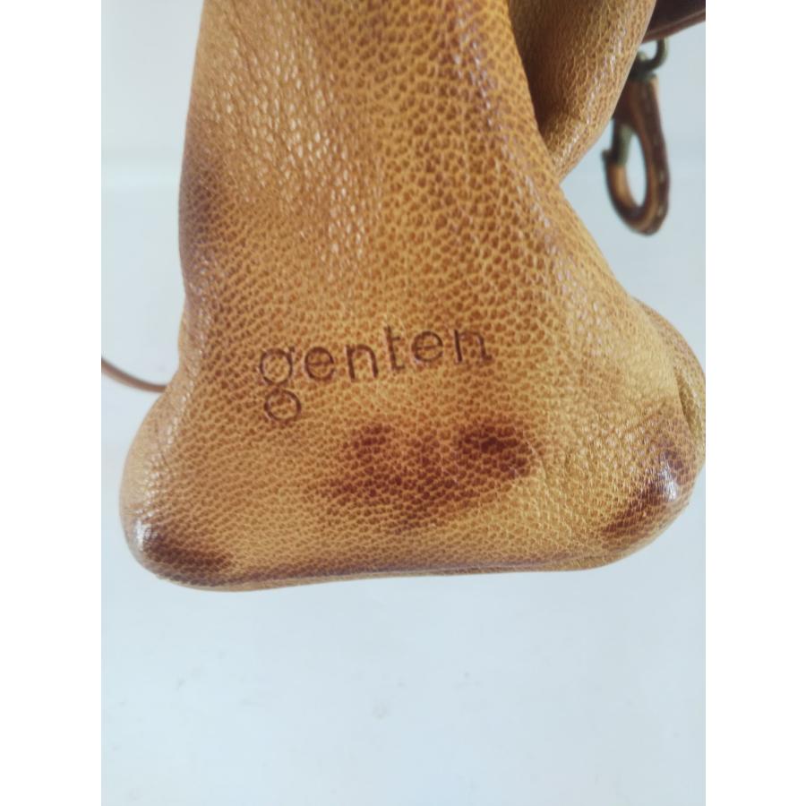 genten（ゲンテン） ショルダーバッグ オールレザー ブラウン 斜め掛け