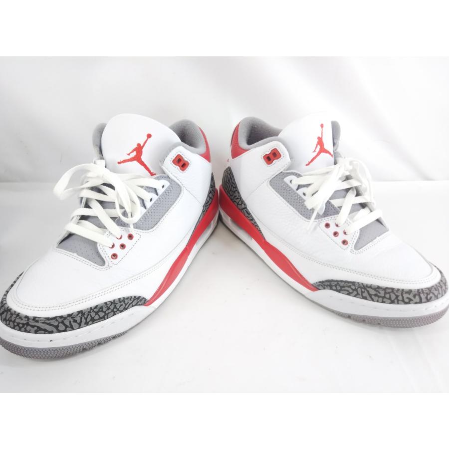 NIKE AIR JORDAN 3 RETRO OG Fire Red ファイアレッド スニーカー DN3707-160 ハイカット メンズ 28cm ホワイト/レッド ナイキ｜thrift2nd｜07