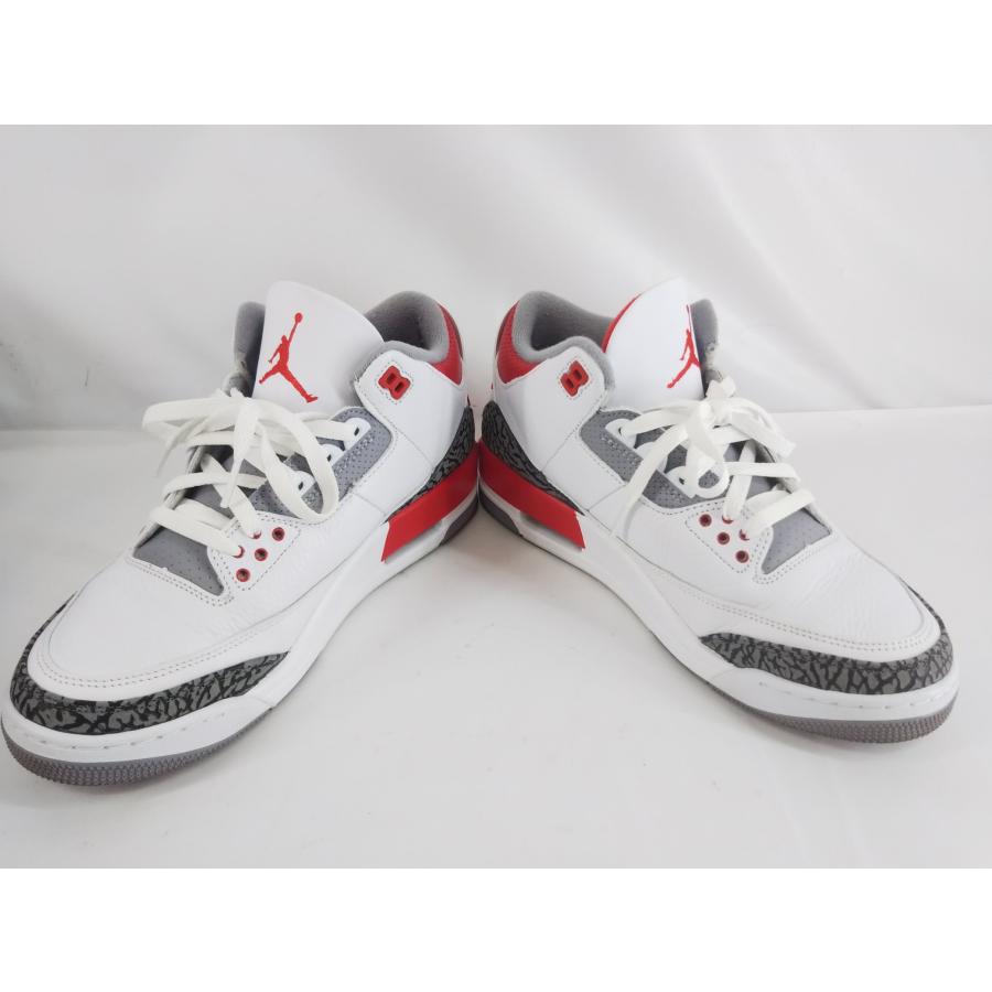 28センチNIKE AIR JORDAN 3 RETRO ファイアーレッド