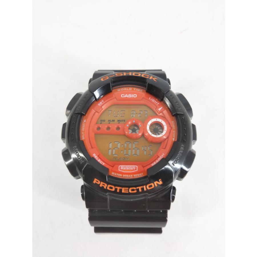 カシオ CASIO GSHOCK GD100HC デジタル時計 腕時計 ウォッチ メンズウォッチ メンズ ジーショック ブラック×オレンジ