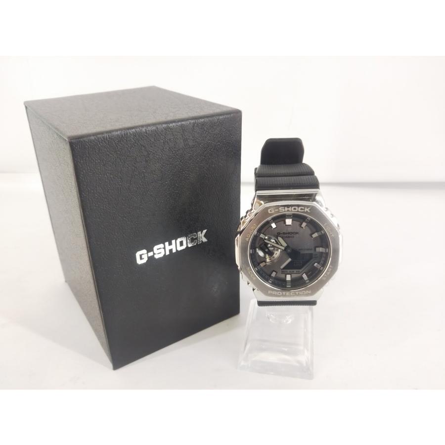 G-SHOCK CASIO カシオ Gショック GM-2100 QZ デジアナ シルバー文字盤