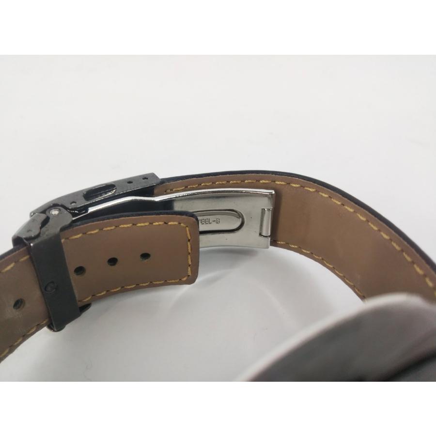 agnes b.（アニエスベー） ソーラー クロノグラフ 腕時計 レザーベルト