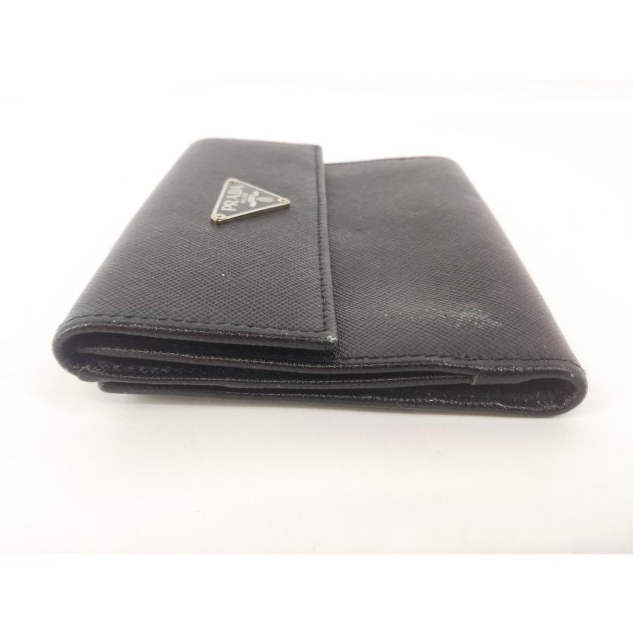 PRADA プラダ M523A サフィアーノ 二つ折り財布 黒 ブラック PRADA（プラダ） M523A サフィアーノレザー 二つ折り 財布 ウォレット