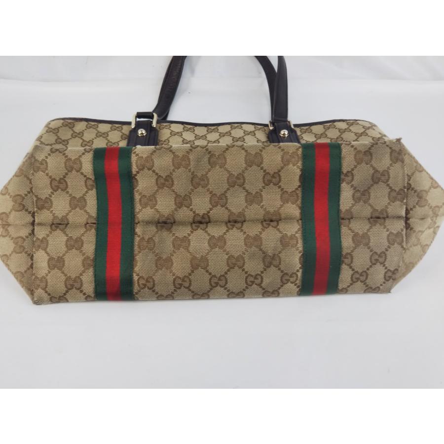 GUCCI グッチ GGキャンバス トートバッグ 139260 05702 チャーム付き 