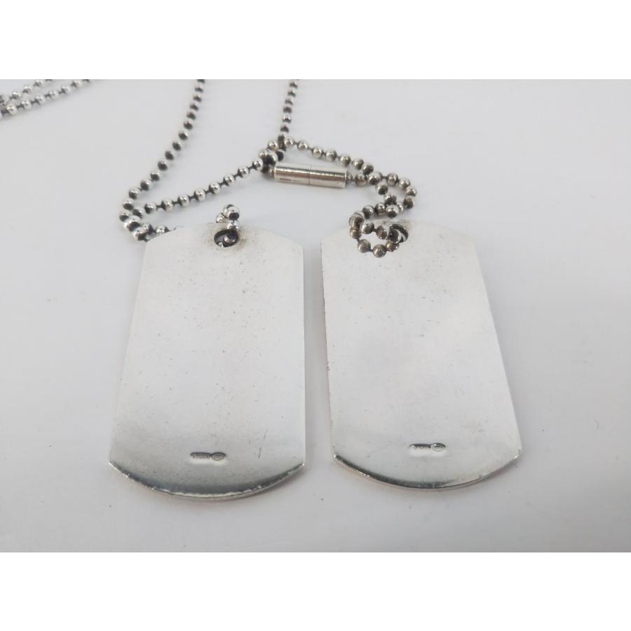 GUCCI（グッチ） シルバー925 ネックレス ドッグタグ2枚セット 約53.9g