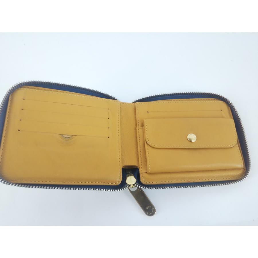LOUIS VUITTON 二つ折り財布 デニムミニジッピー　訳あり LOUIS VUITTON（ルイ・ヴィトン） LV モノグラム デニム ミニ ジッピー