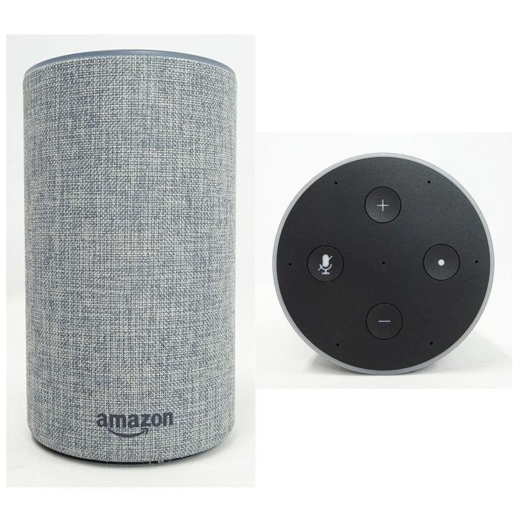 【中古】〇即納〇amazon Echo XC56PY スマートスピーカー with Alexa ヘザーグレー 360°全方向スピーカー 家電