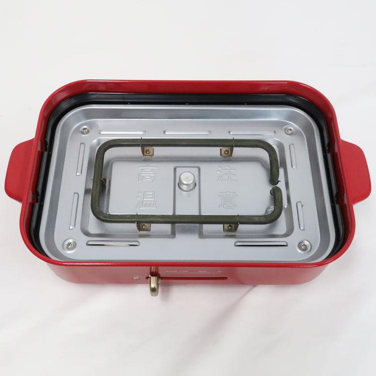 BRUNO（ブルーノ） 中古 コンパクトホットプレート BOE021-RD レッド