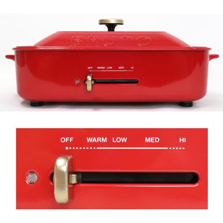 BRUNO（ブルーノ） 中古 コンパクトホットプレート BOE021-RD レッド