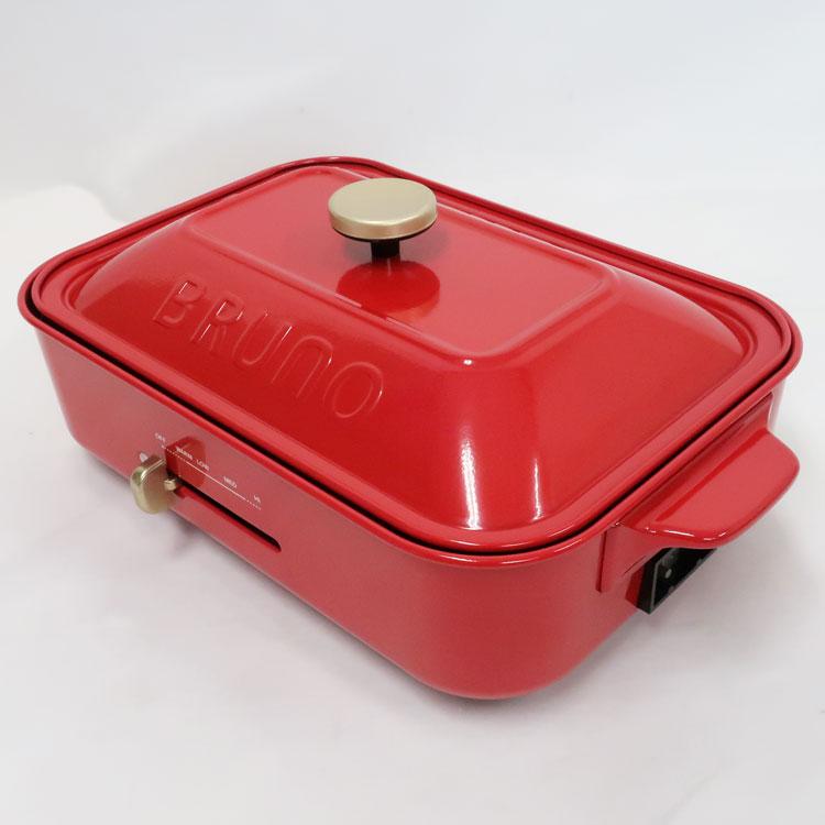 BRUNO（ブルーノ） 中古 コンパクトホットプレート BOE021-RD レッド