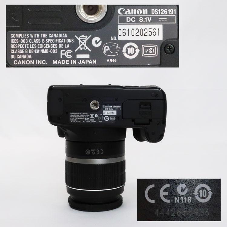 EOS Kiss 中古 Canon F AFデジタル一眼レフカメラ DS126191 EF EOS Kiss 中古 Canon F AFデジタル一眼レフカメラ DS126191 EF