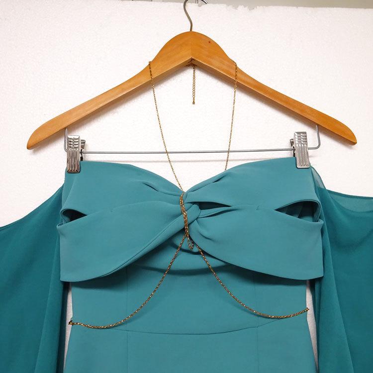 中古】〇即納〇 dazzy by change clothes ワンカラーベアタイト膝丈  