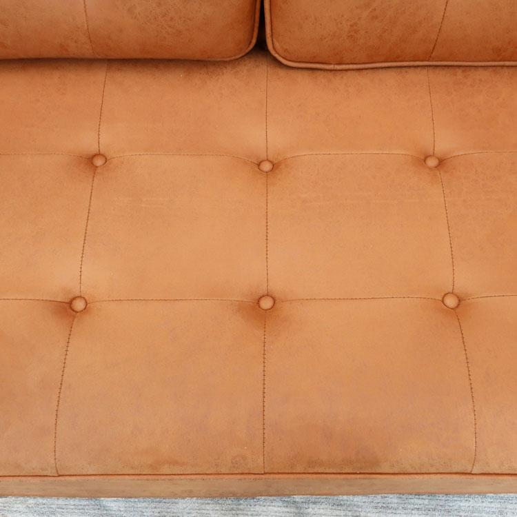 中古 設置込み CRASH GATE ハーマンソファー 3人掛け キャメル 幅193cm