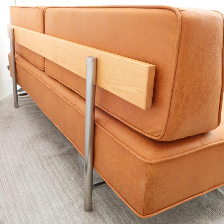 クラッシュゲート ハーマンソファ　3人掛け カラー:キャメル 中古 設置込み CRASH GATE ハーマンソファー 3人掛け キャメル