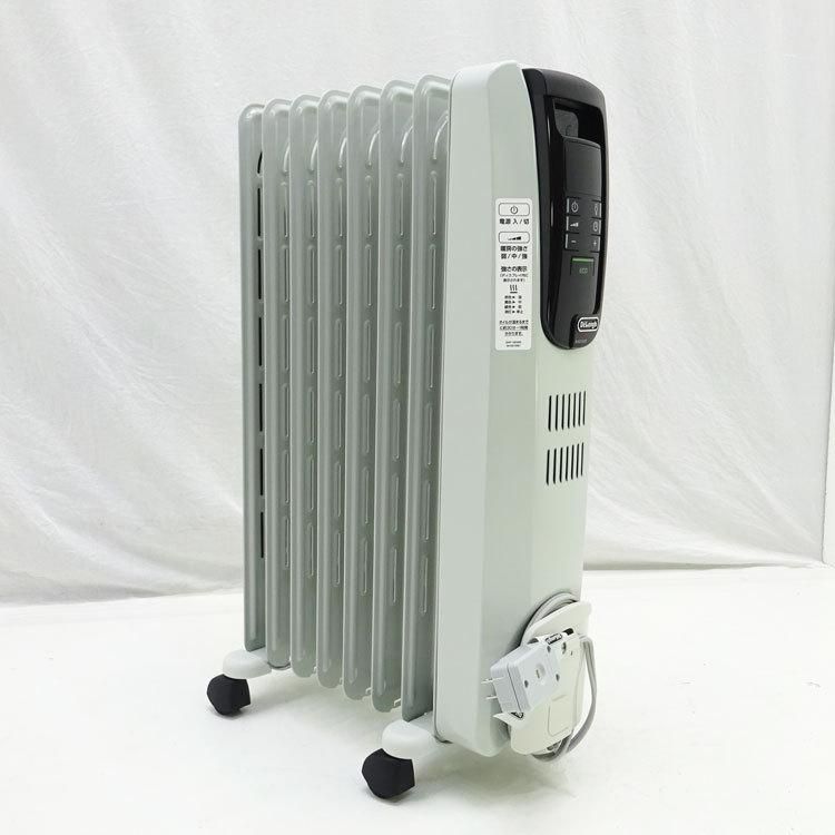 【中古】〇即納〇 DeLonghi デジタルラディアント オイルヒーター KHD410812-BK ホワイト+ブラック 8〜10畳 キャスター  デロンギ ★通常2営業日以内発送★