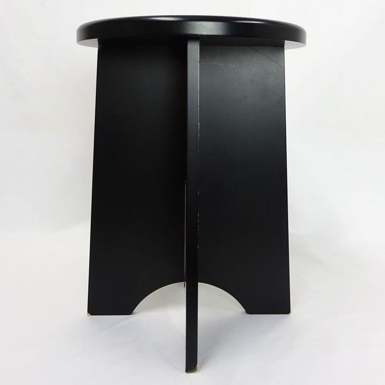 中古 円椅 ブラック 高さ44.5cm 裏千家用 茶道具 組立式椅子 中古 円椅 ブラック 高さ44.5cm 裏千家用 茶道具 組立式椅子