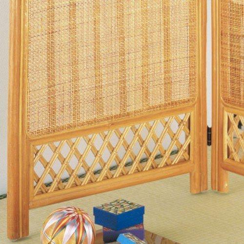 【美品】籐 ラタン 今枝商店　2連パーテーション 間仕切り　衝立　アンティーク 今枝商店 ラタンスクリーン ミドルタイプ 2パネル B-315 メーカー