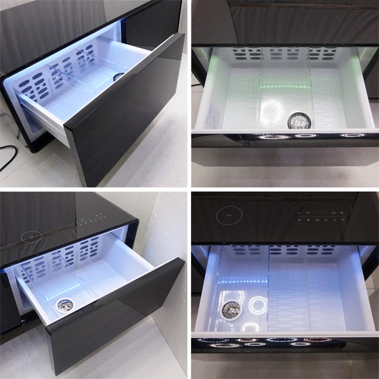 中古 設置込み LOOZER SMART TABLE LARGE STB135-BK 2023年製 ブラック 冷蔵庫 スピーカー ワイヤレス充電 ローテーブル｜thrifty｜10