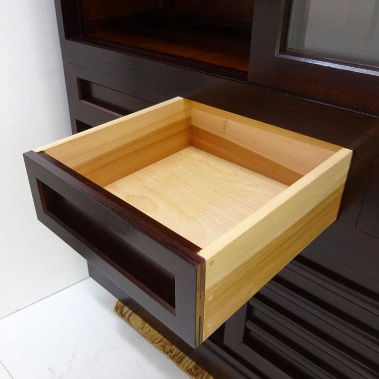 中古 設置込み 松本民芸家具 T型食器棚 ブラウン 幅115cm KG-NN 中古 設置込み 松本民芸家具 T型食器棚 ブラウン 幅115cm KG-NN