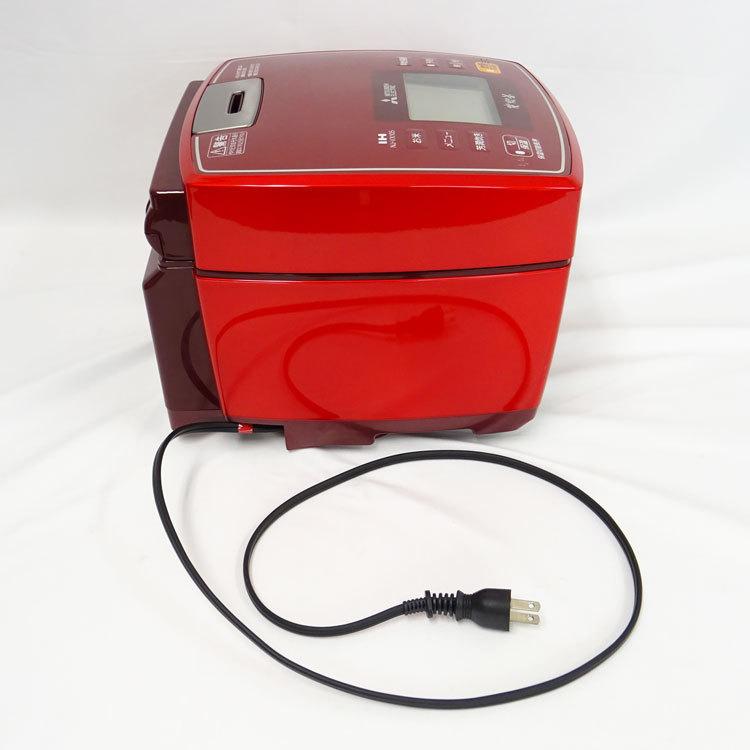 炭炊釜 【中古】〇即納〇 三菱 IHジャー炊飯器 5.5合 NJ-VX105-R 2015