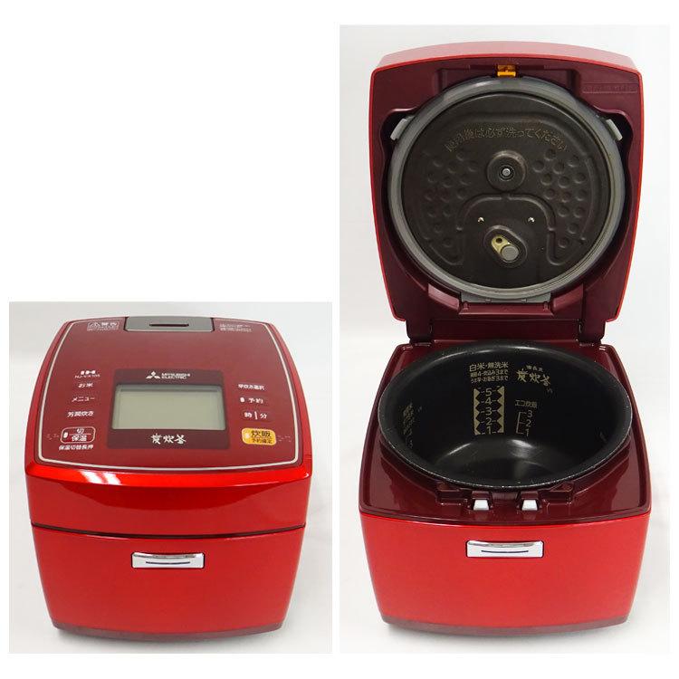 〇 札幌 2015年製 5.5合炊き IH炊飯器 三菱 NJ-VE105-W IH 炊飯ジャー