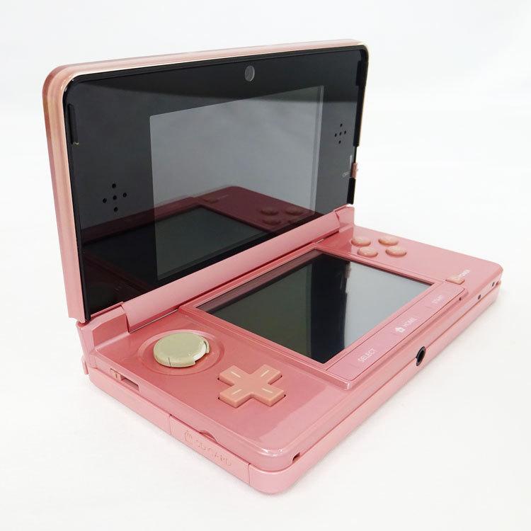 任天堂 3DS ミスティピンク+ケース+ソフト+USBコード+ＳＤ　動作確認済 任天堂 3DS ミスティピンク+ケース+ソフト+USBコード+SD動作確認済