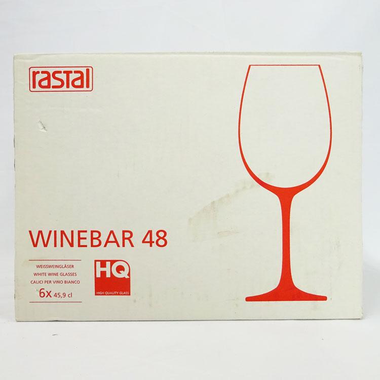 中古】【未使用】〇即納〇 RASTAL ワイングラス6個セット WINEBAR48