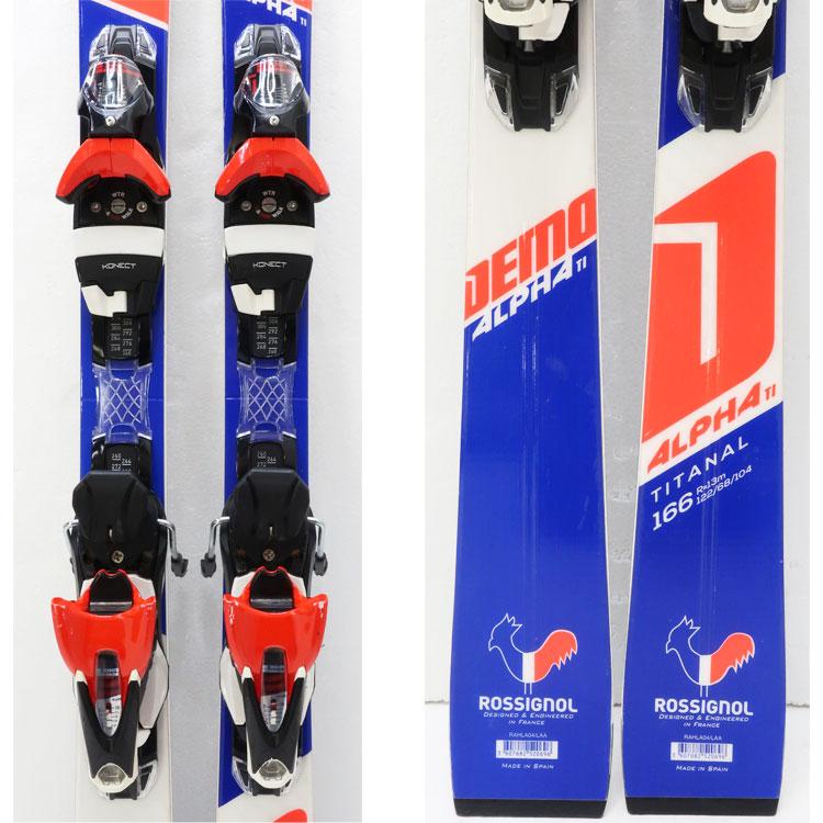 DEMO 中古 ROSSIGNOL ALPHA Ti スキー板 166cm 18-19モデル RAHLA04