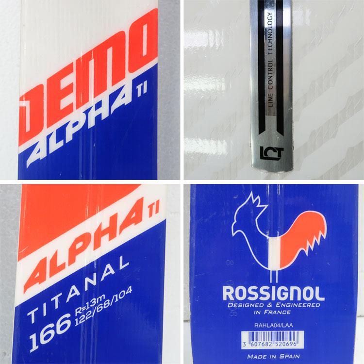 DEMO 中古 ROSSIGNOL ALPHA Ti スキー板 166cm 18-19モデル RAHLA04