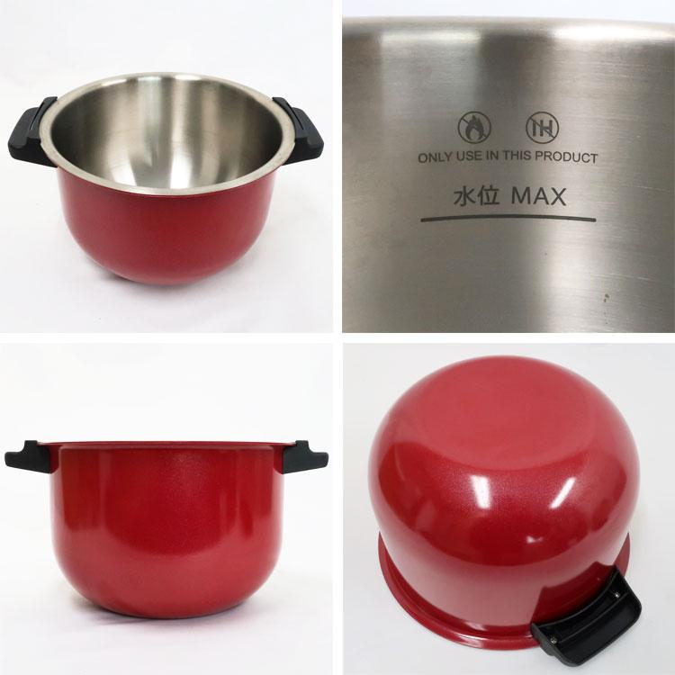 ヘルシオ ホットクック 中古 SHARP 水なし自動調理鍋 KN-HW24C-R 2018