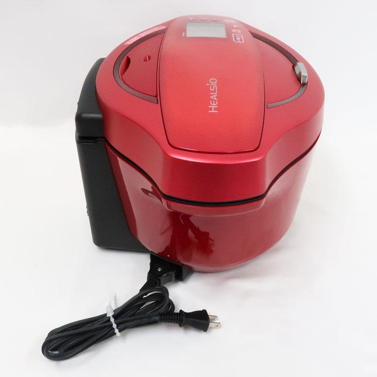 ヘルシオ ホットクック 中古 SHARP 水なし自動調理鍋 KN-HW24C-R 2018