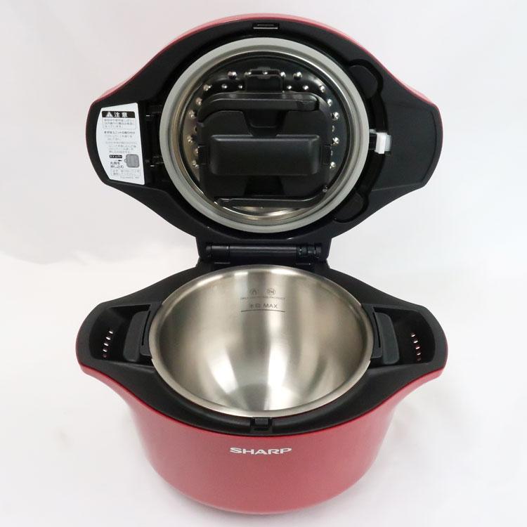（中古品）ヘルシオ ホットクック KN-HW24C-R ヘルシオ ホットクック 中古 SHARP 水なし自動調理鍋 KN-HW24C-R