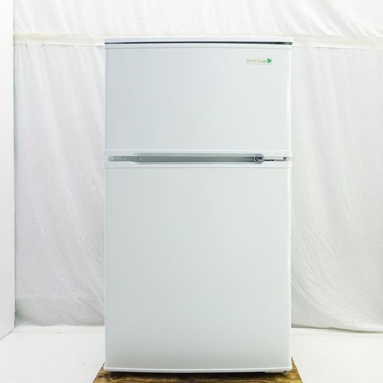 【中古】〇即納〇 YAMADASELECT 90L 2019年製 単身用2ドア冷凍冷蔵庫 HERBRelax YRZ-C09B1 一人暮らし用