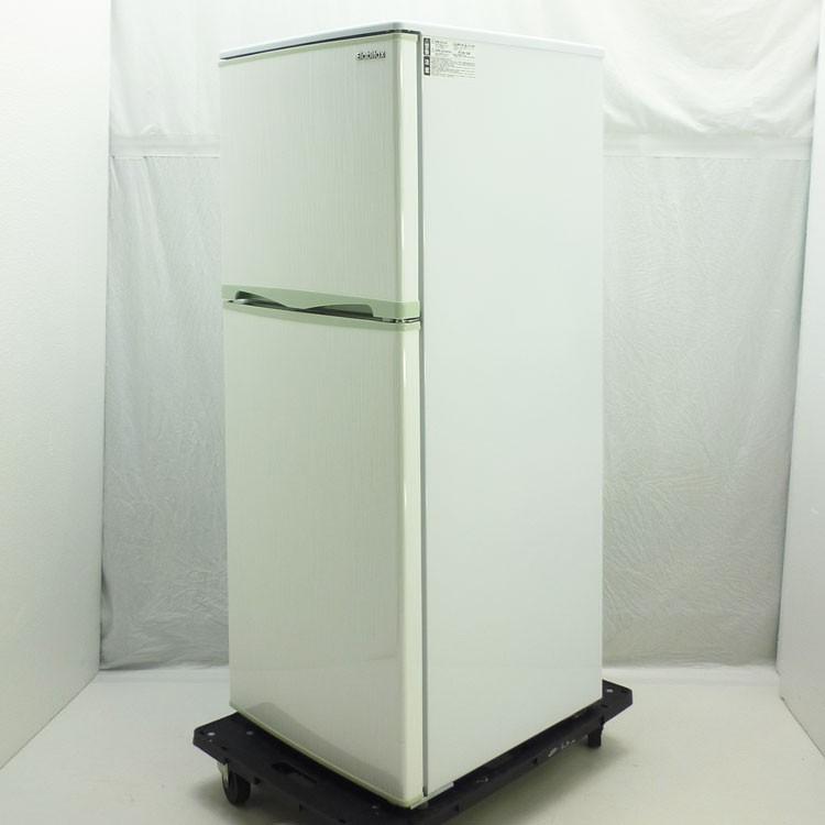 中古】【設置込み】エラヴィタックス 138L 2017年製 単身用2ドア冷凍 