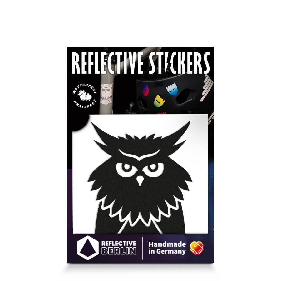 REFLECTIVE BERLIN リフレクティブベルリン DECAL デカールシリーズ OWL オウル black ブラック リフレクター 反射 子供 安全 | 