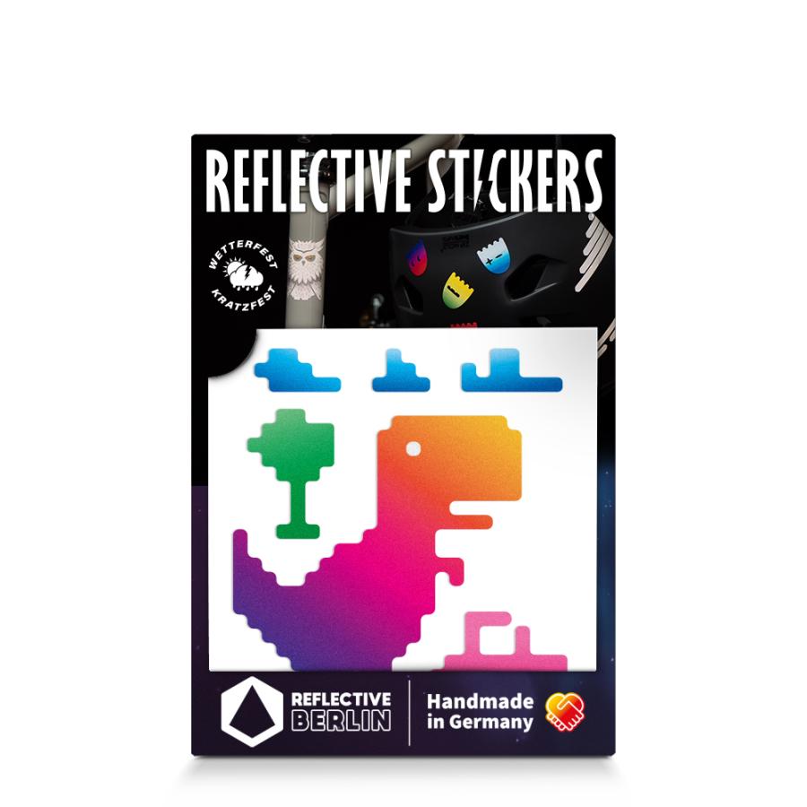REFLECTIVE BERLIN リフレクティブベルリン DECAL デカールシリーズ T-REX ティーレックス rainbow レインボー リフレクター 反射 子供 安全 | 