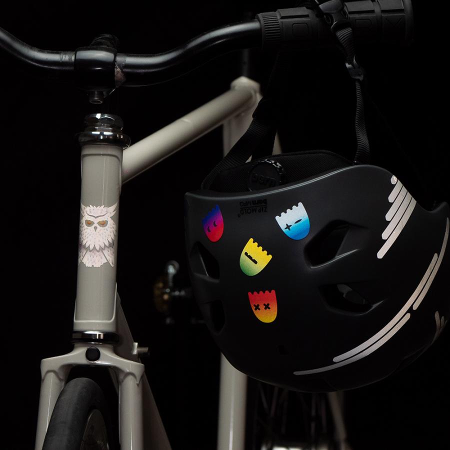 REFLECTIVE BERLIN リフレクティブベルリン DECAL デカールシリーズ GHOST ゴースト white ホワイト リフレクター 反射 子供 安全 |  | 04