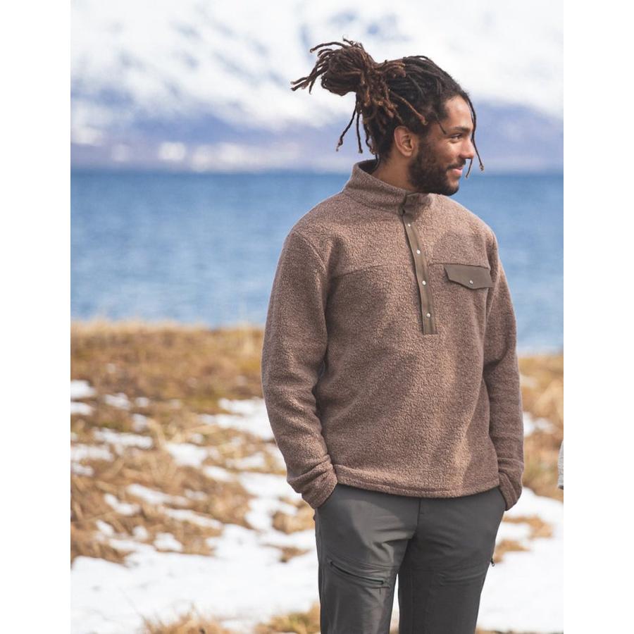 VARGKLADER ヴァーグクレイダー M KRAGO WOOL JERSEY クラゴ ウール ジャージ mole grey モールグレー ハイキング アウトドア リサイクルウール サンプル | 