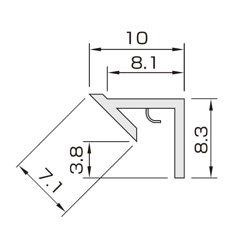 フクビ アルパレージ用　入隅 1本  内装  アルパレージ部材 | 東リ