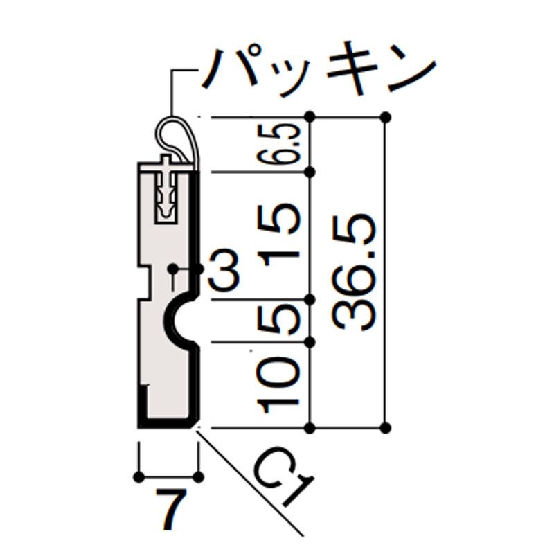 大建工業 回り縁 気密 MDF基材 厚さ7mm（7x36.5x3.900mm/10本入
