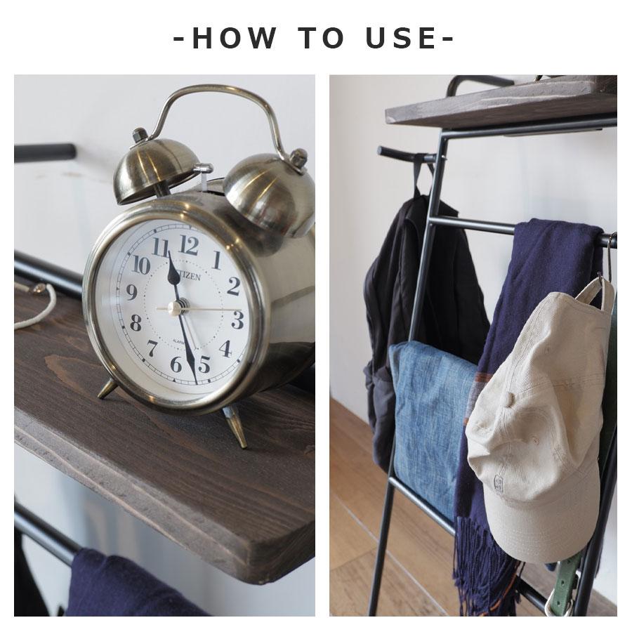 スリムなデザイン アイアンラダーラック 傘立て COLLEND IRON LADDER