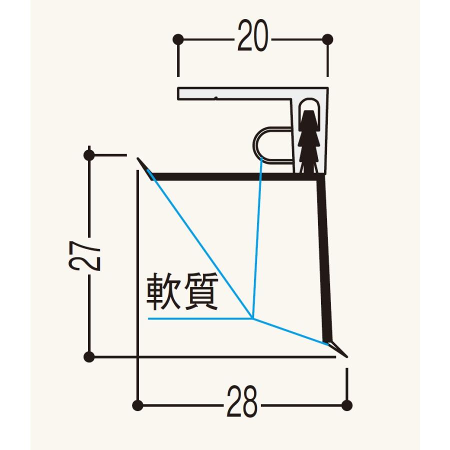 東リ（TOLI） フクビ 入隅 1本 FUKUVI 浴室用天井・壁装材 樹脂バス