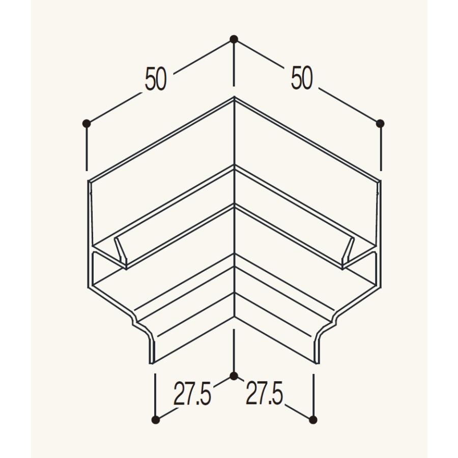 東リ（TOLI） フクビ 水切2型用入隅 1個 FUKUVI 浴室用天井・壁装材